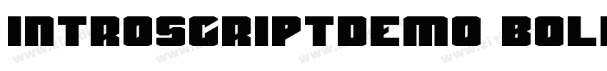 introscriptdemo bold字体转换